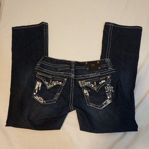 Miss Me JE 5428B3R Boot Stretch Jeans For Women 29 Boot Cut, Sequin, Embellished